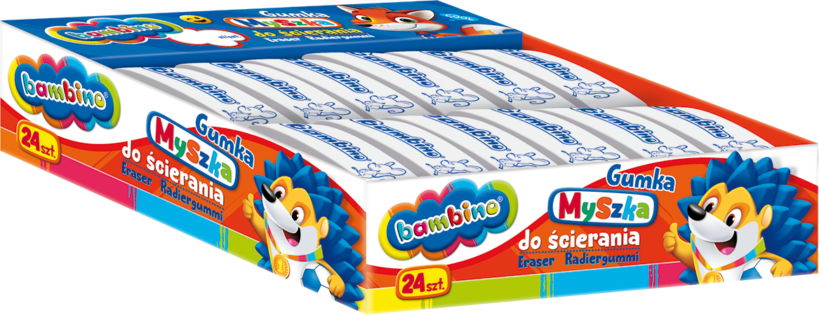 Gumka Myszka (24szt.) Majewski